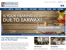 Tablet Screenshot of bestforhearing.com